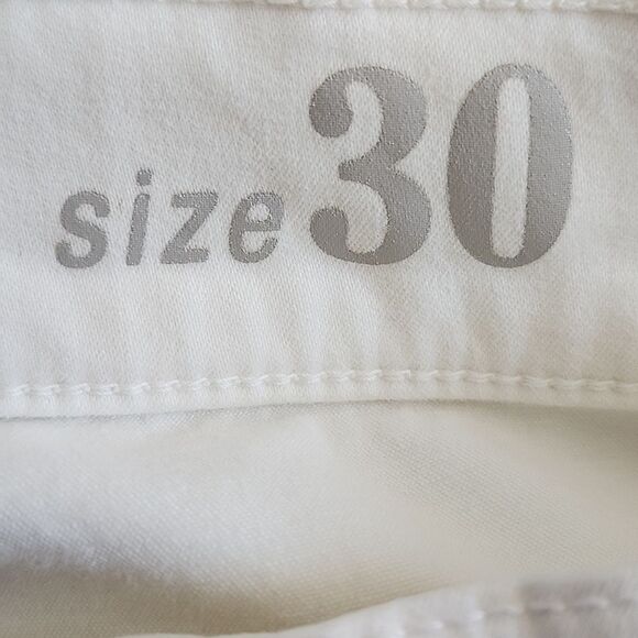 J. Crew Toothpick jeans, off-white, 83% cotton, great used condition,  size 30 - Picture 6 of 13